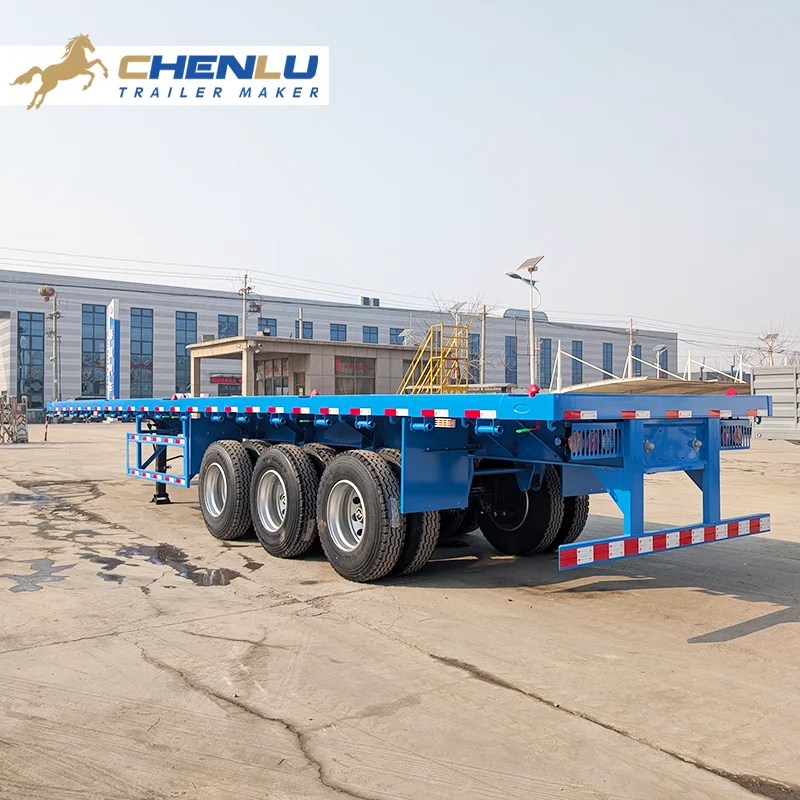 3 Axle 60 Ton Flatbed Trailer