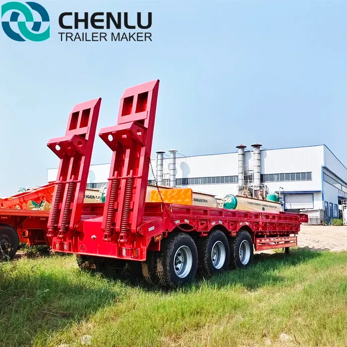 3-axle low-bed semi-trailers were successfully shipped to Nigeria