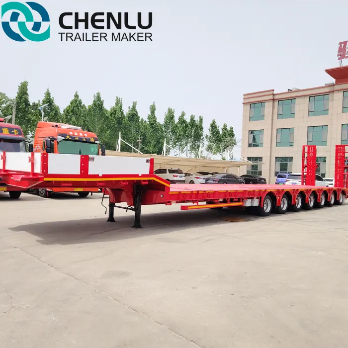 Multi Axle Lowbed Semi Trailer Successfully Delivered to Africa