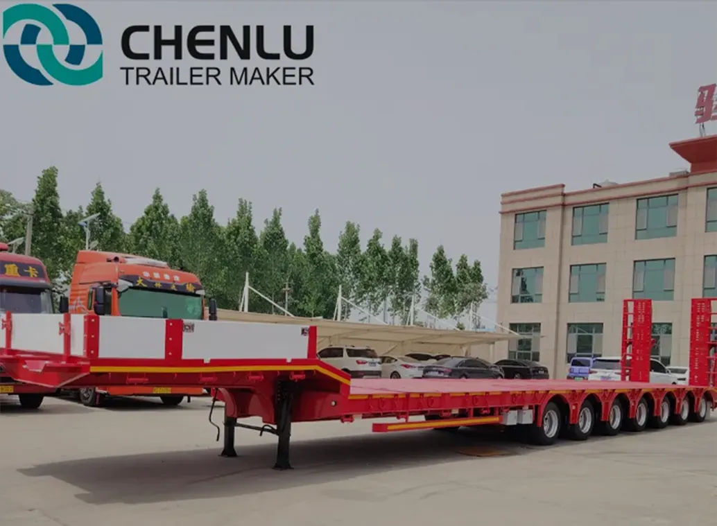 Multi Axle Lowbed Semi Trailer Successfully Delivered to Africa