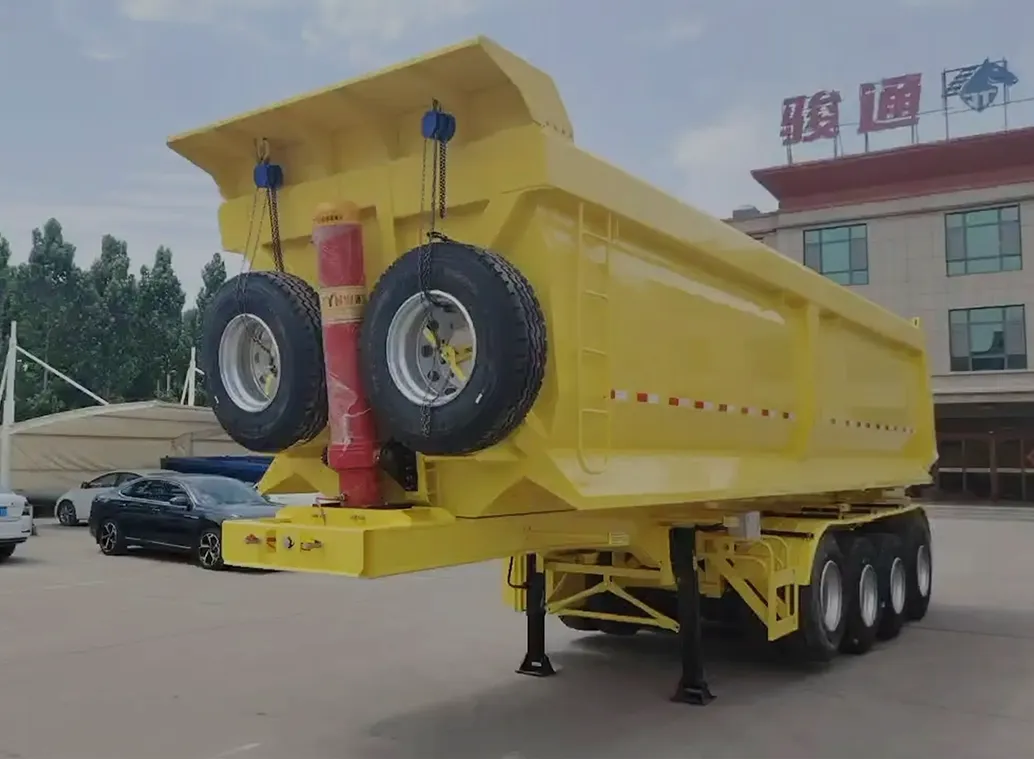 Saudi Arabia customer bought 4 Axle Tipper Semi Trailer