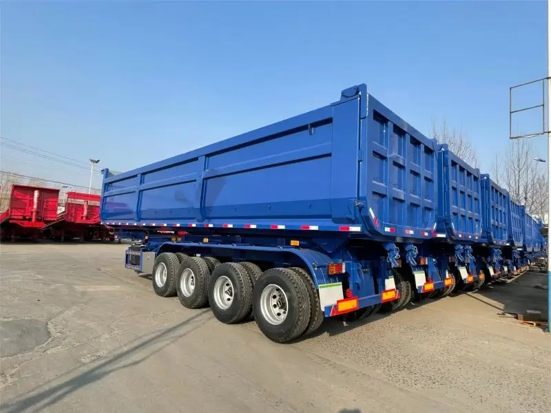 U-type dump semi-trailer