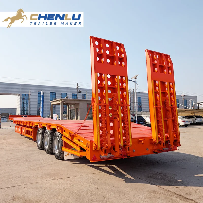80 Tons Low Bed Truck Trailer