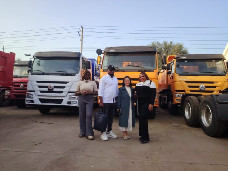 Cliente de Togo visitando la fábrica de semirremolques de CHENLU